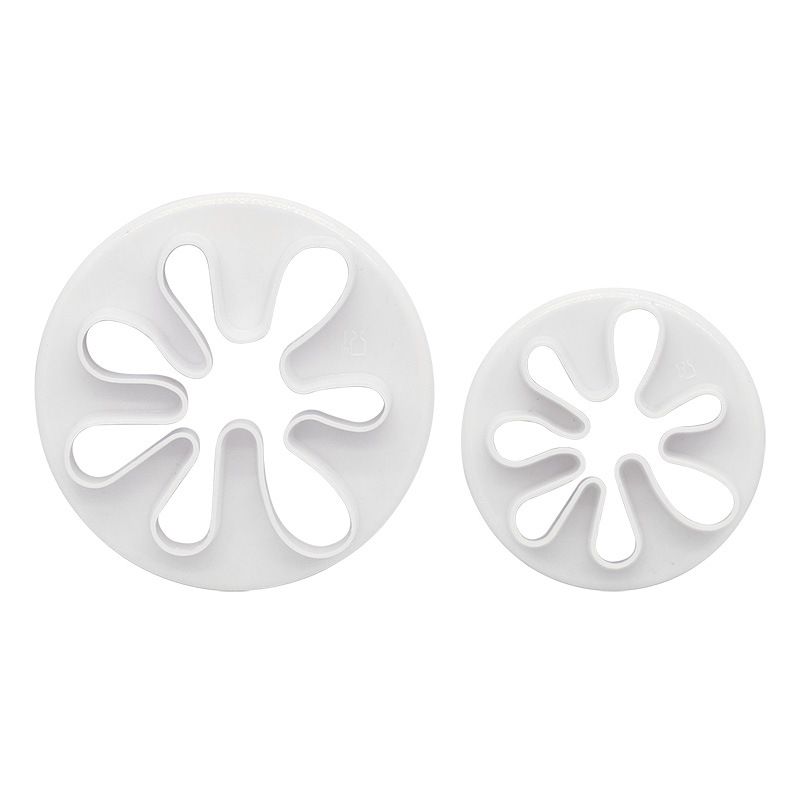 2PCS Paint Cookie Mold Splatter Fondant Mold for Cake Cupcake Decoration