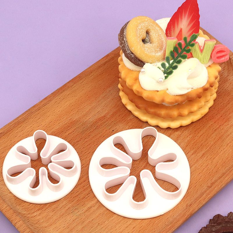 2PCS Paint Cookie Mold Splatter Fondant Mold for Cake Cupcake Decoration view 2