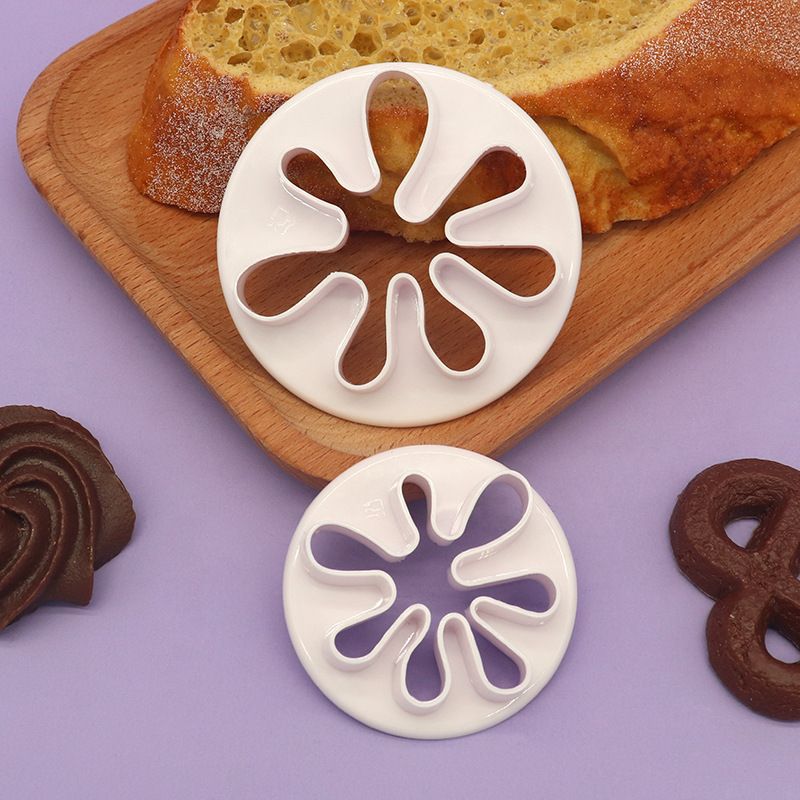 2PCS Paint Cookie Mold Splatter Fondant Mold for Cake Cupcake Decoration view 3
