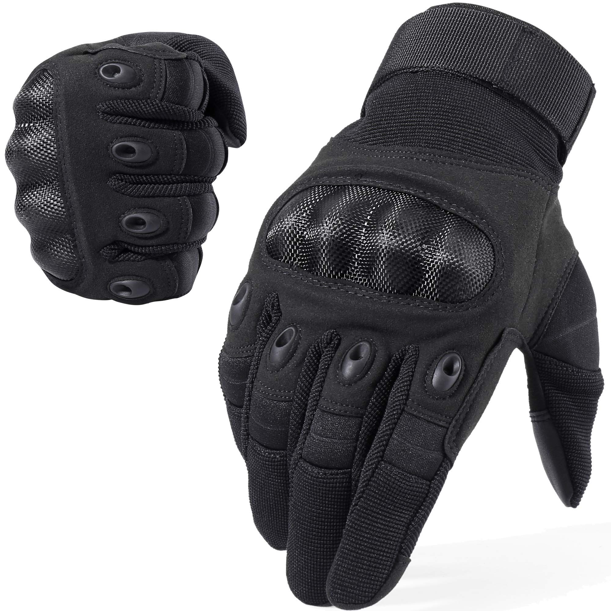 Outdoor gloves, men's half finger, carbon fiber shell, anti cutting