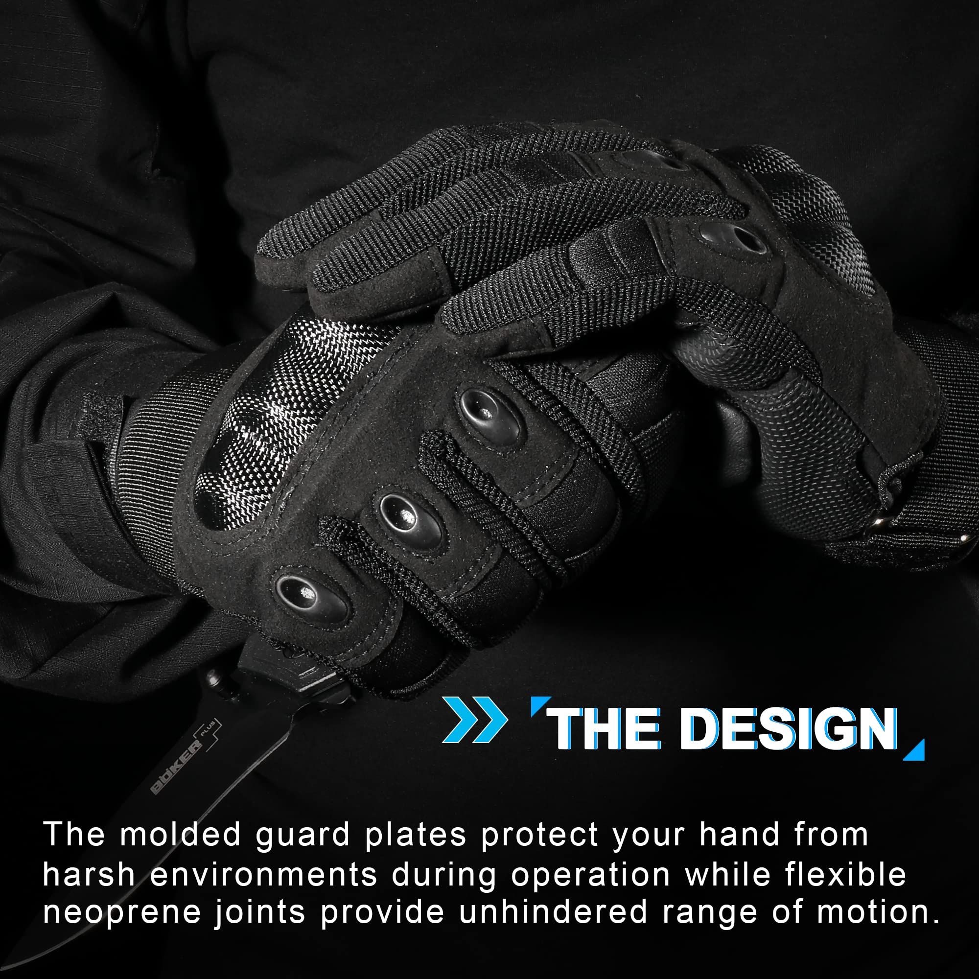 Outdoor gloves, men's half finger, carbon fiber shell, anti cutting view 3