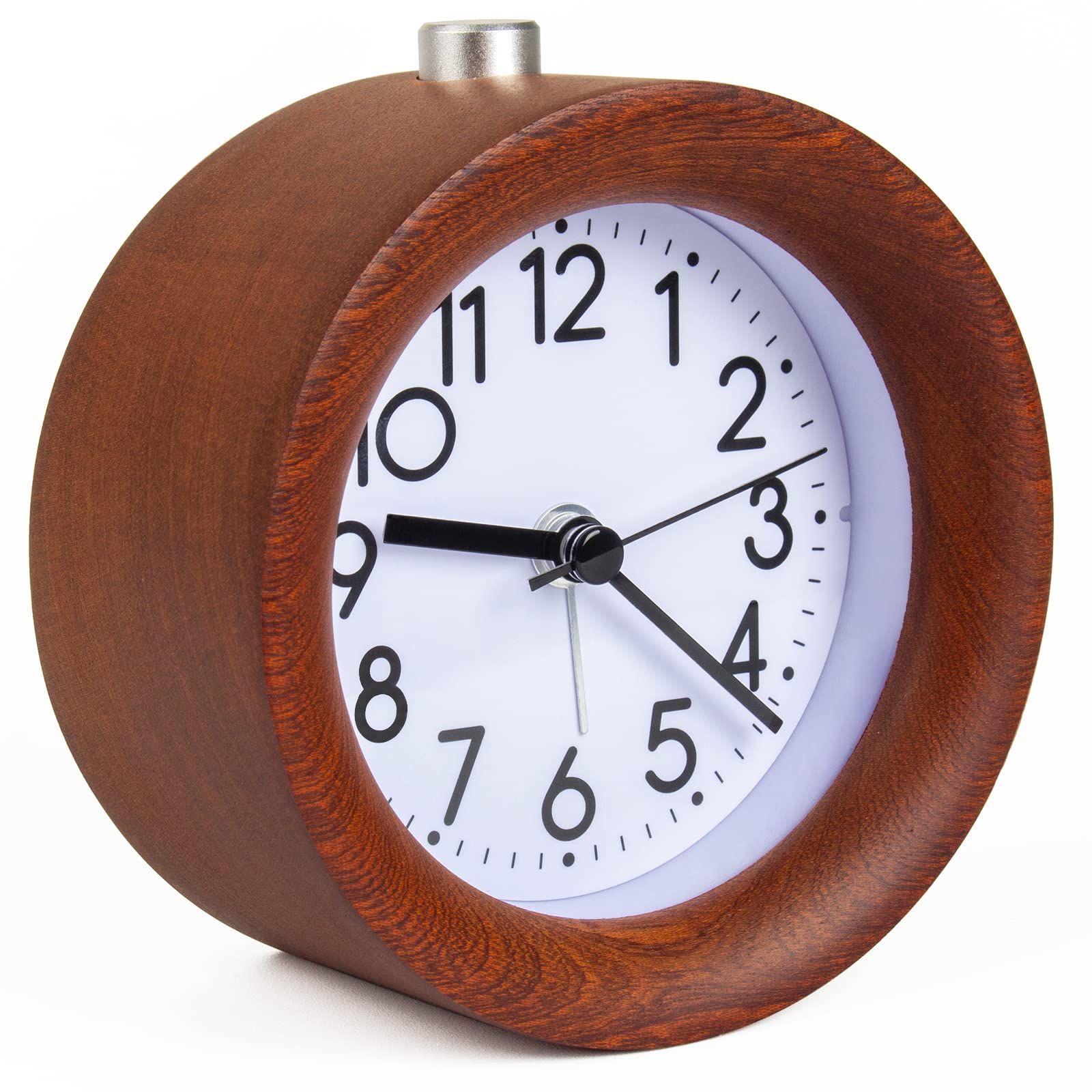 aboveClock Wooden Alarm Clock Bedside