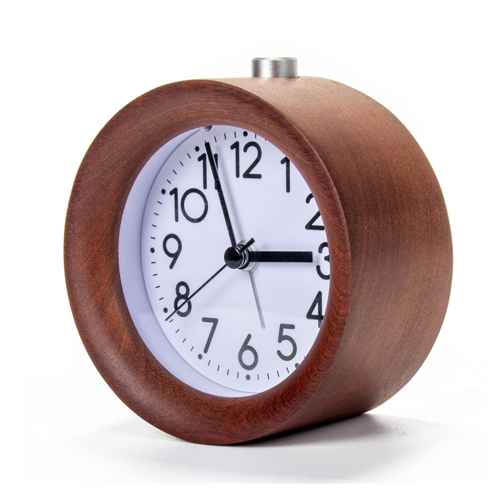 aboveClock Wooden Alarm Clock Bedside view 3
