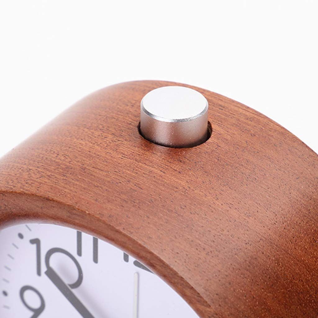 aboveClock Wooden Alarm Clock Bedside view 5