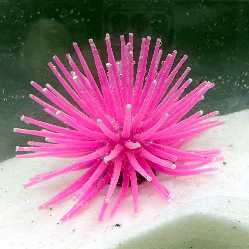 2PCS Simulated sea urchin fish tank decoration aquarium ornaments landscape view 5