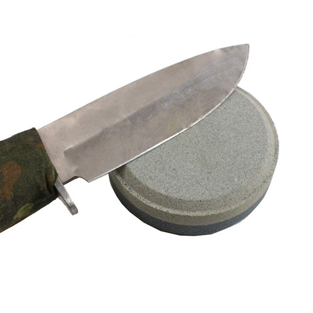 Round Sharpening Stone, Double Sided Whetstone Sharpening Stone Outdoor view 3