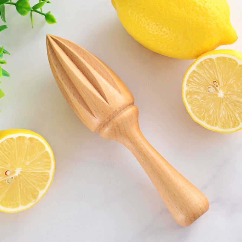 Wood Lemons Juicer,Wooden Citrus Lemon Reamer, Handmade,Premium Citrus Juicer view 4