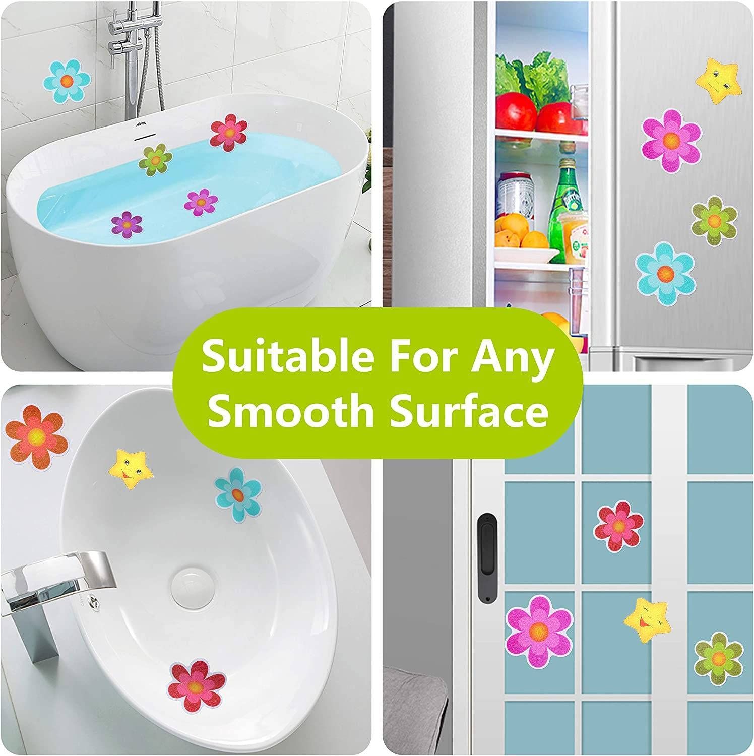20PCS Bathroom bathtub cartoon letter dog paw flower colored waterproof and view 4