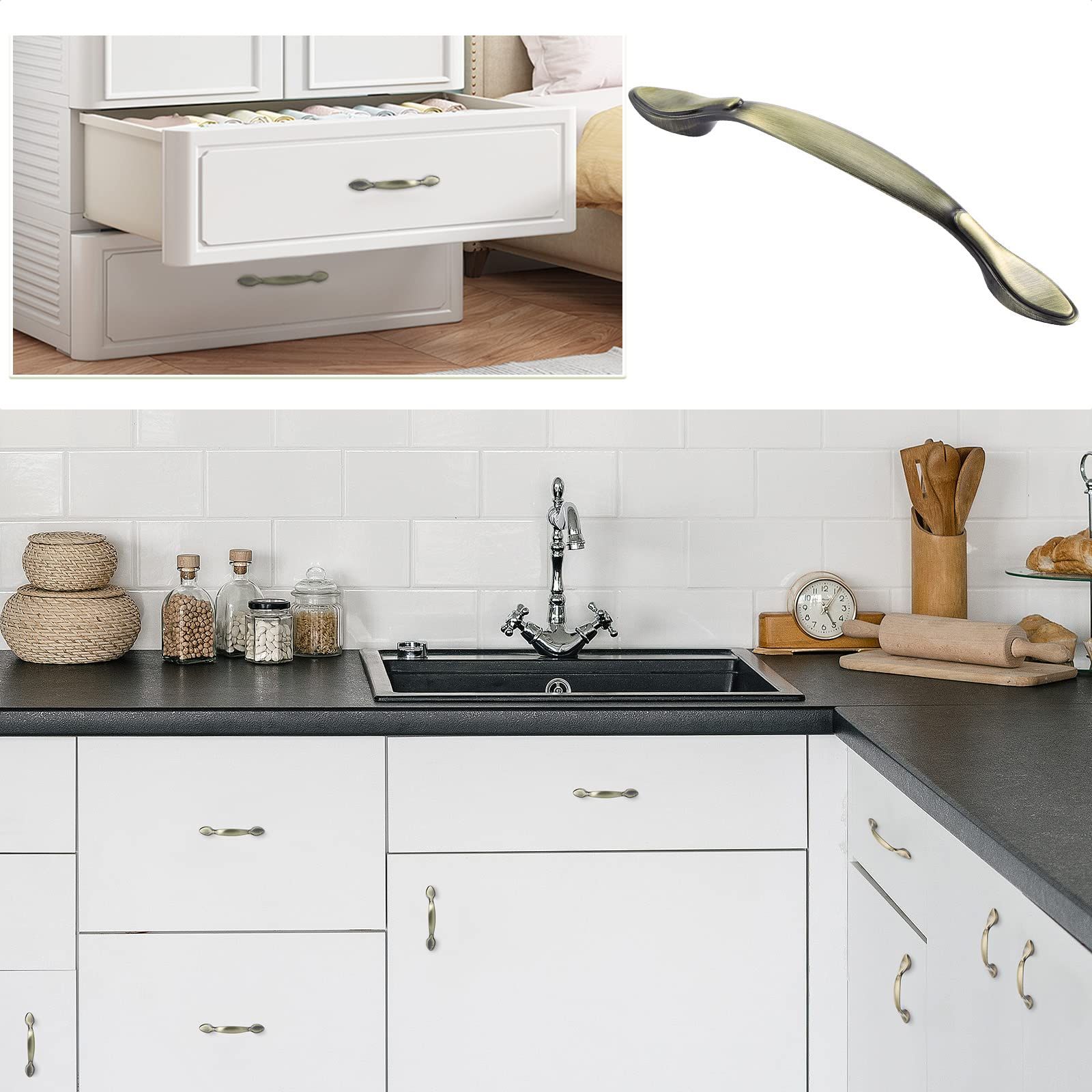 2PCS， Vintage Cabinet Handles view 3