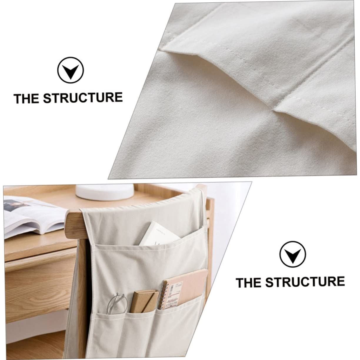 Nordic sofa armrest storage hanging bag view 4