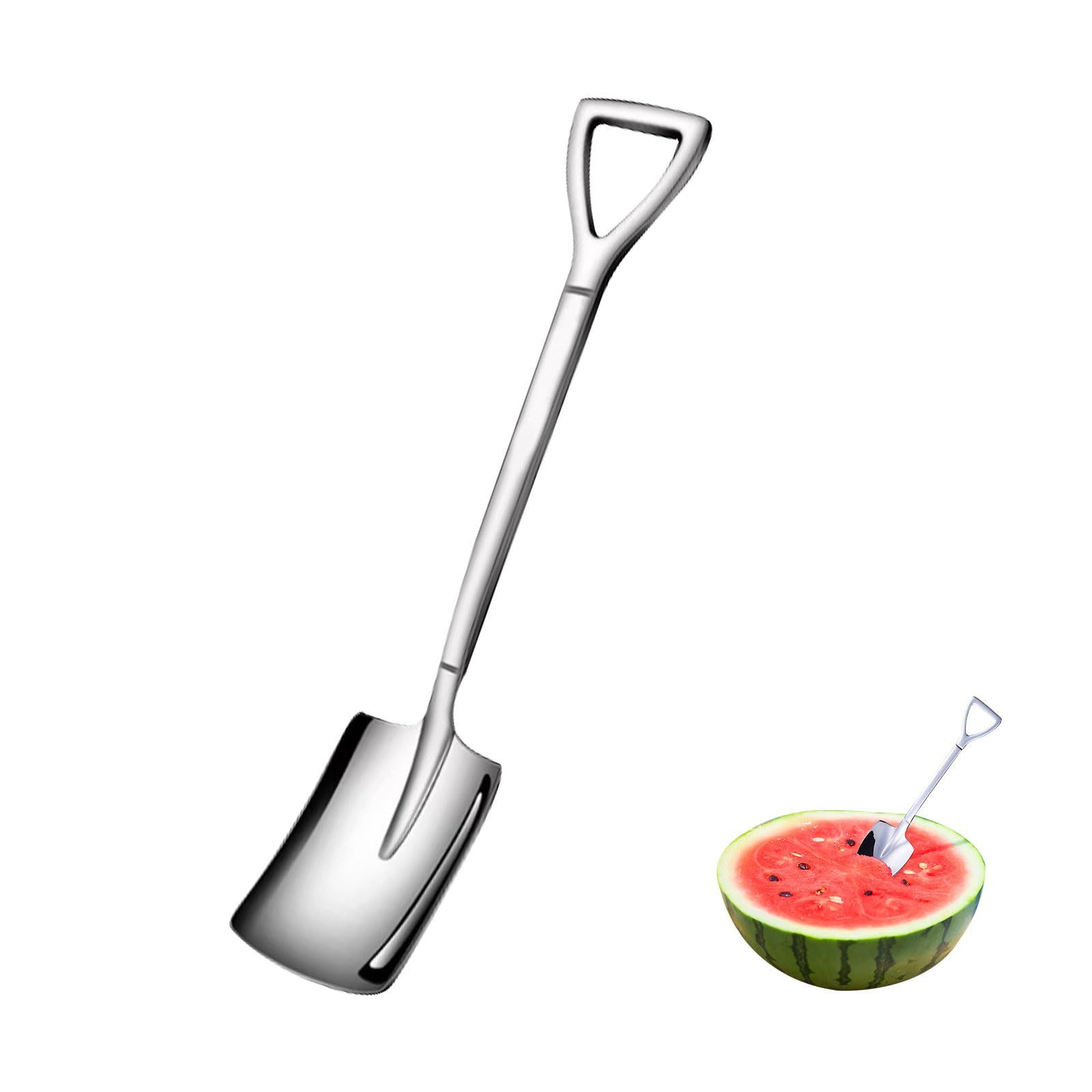 2PCS，Stainless steel shovel shaped spoon