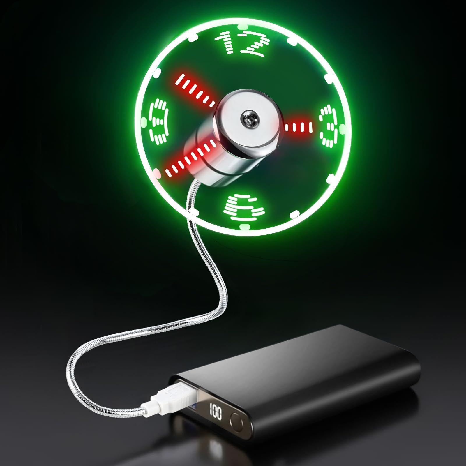 USB Clock Fan with Real Time Display Function view 5
