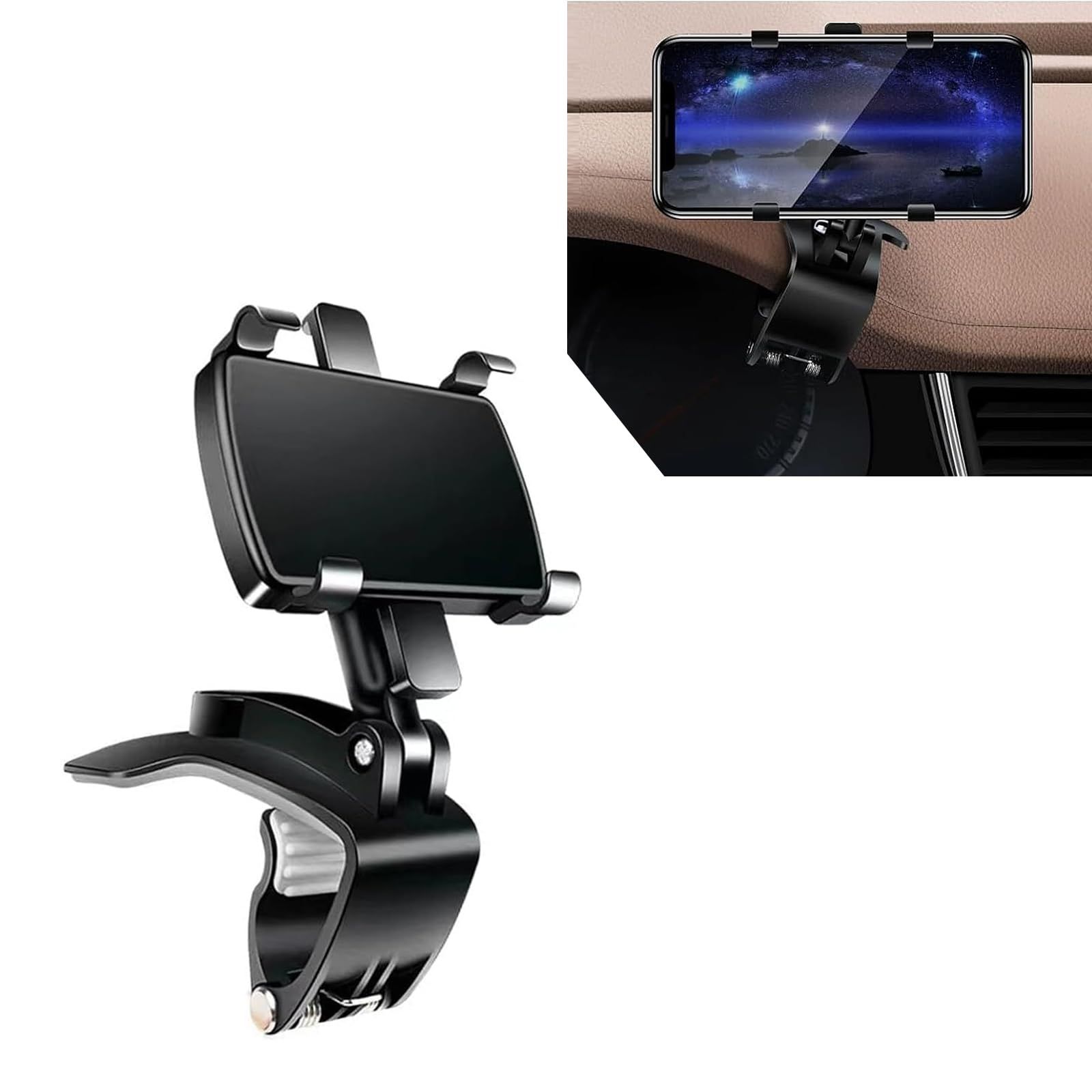 Universal 360 Degree Rotation Car Rear View Mirror Mount Stand Holder Cradle