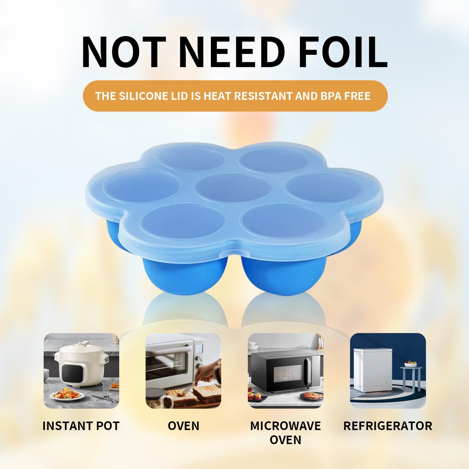 Silicone Baby Food Freezer Tray view 2