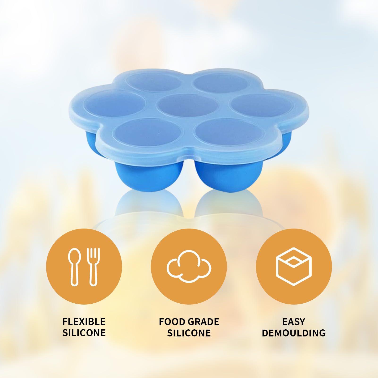 Silicone Baby Food Freezer Tray view 3