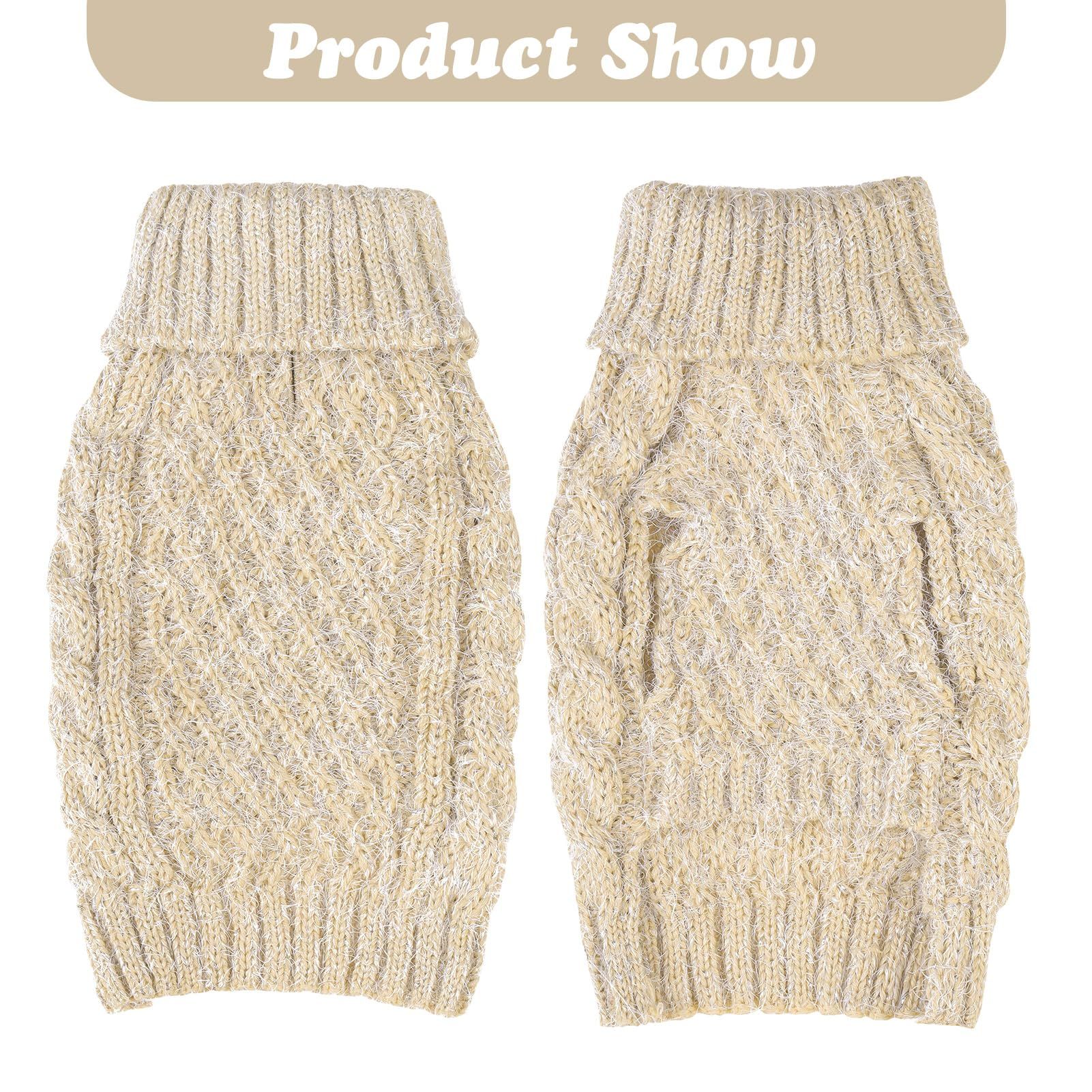 Small Dog Sweater - Classic Cable Knit Winter Coat Dog ColdyThe sweet knit view 2