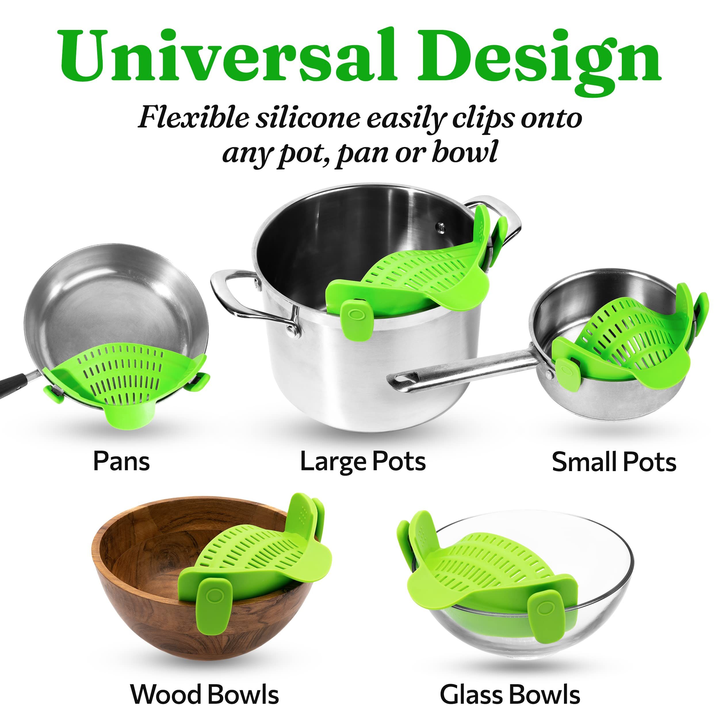 Strainer - Adjustable Silicone Clip On Strainer for Pots view 2