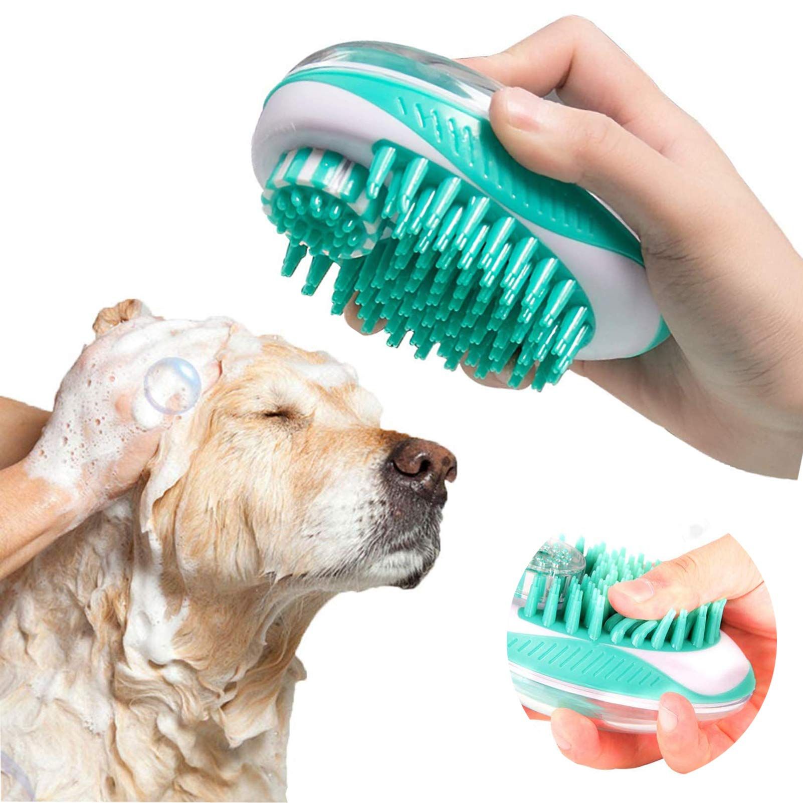 2 in 1 Pet Brush Bath Massage Brush