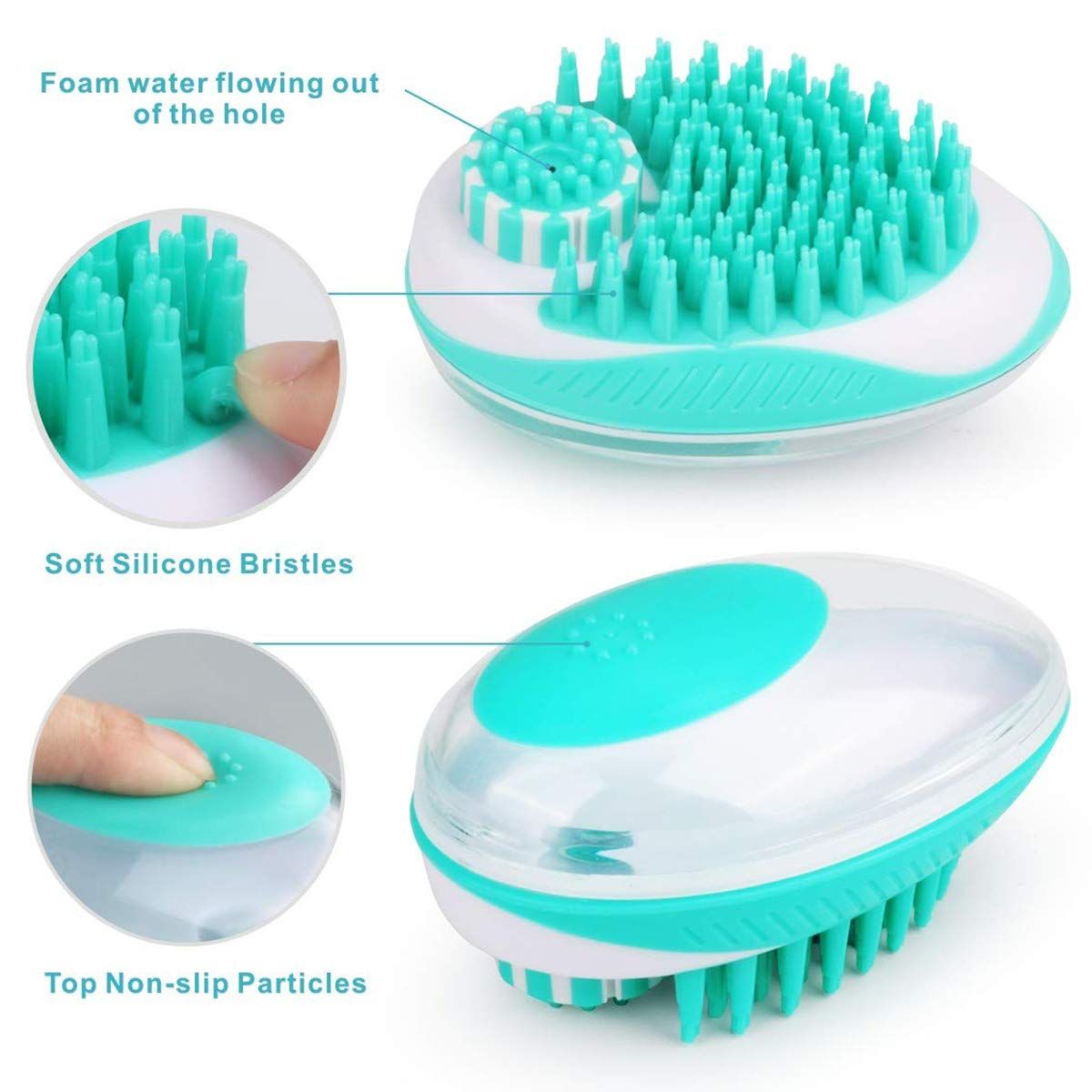 2 in 1 Pet Brush Bath Massage Brush view 3