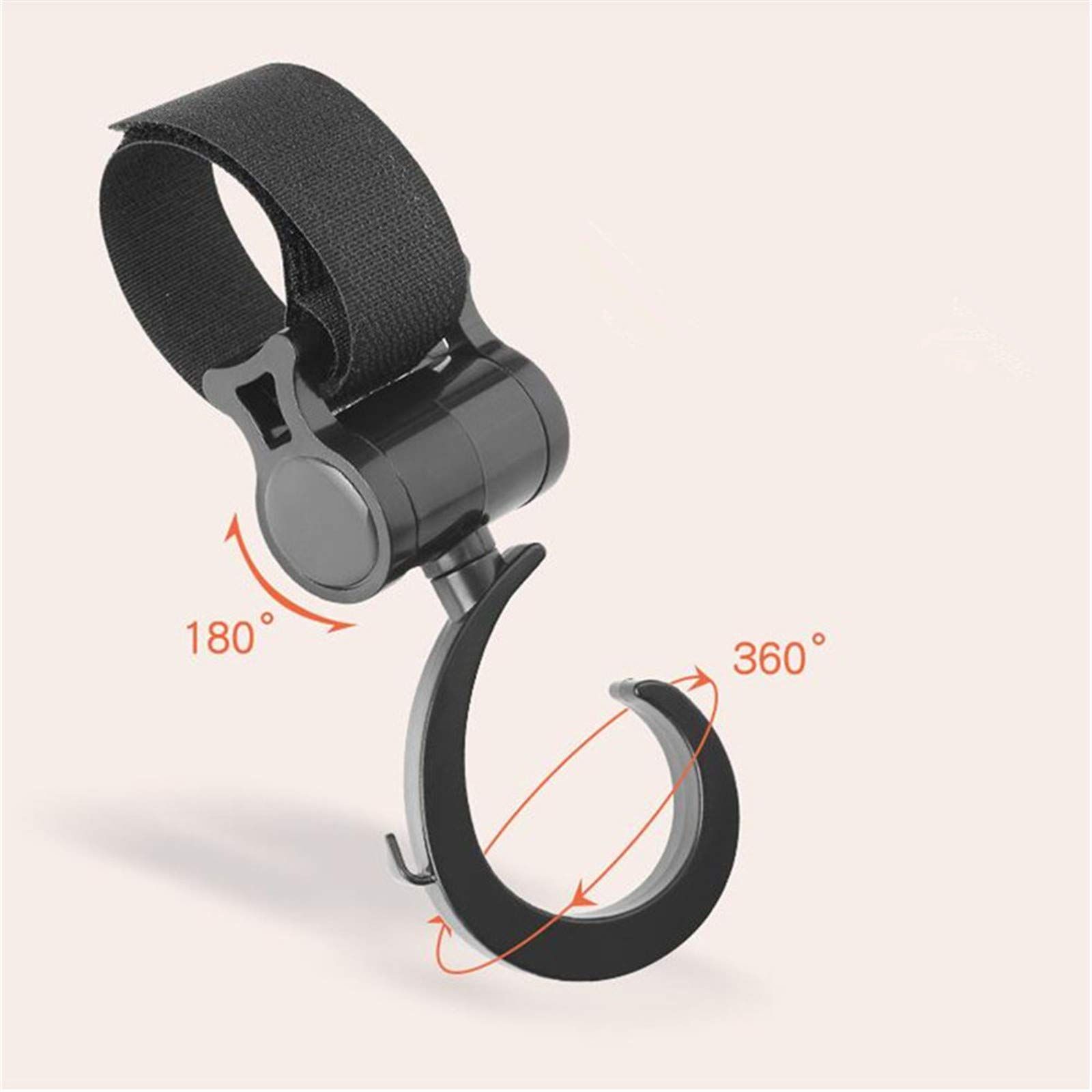 2 PCS Stroller Hooks for Hanging Diaper Bags Baby Stuff Organizer Groceries view 2