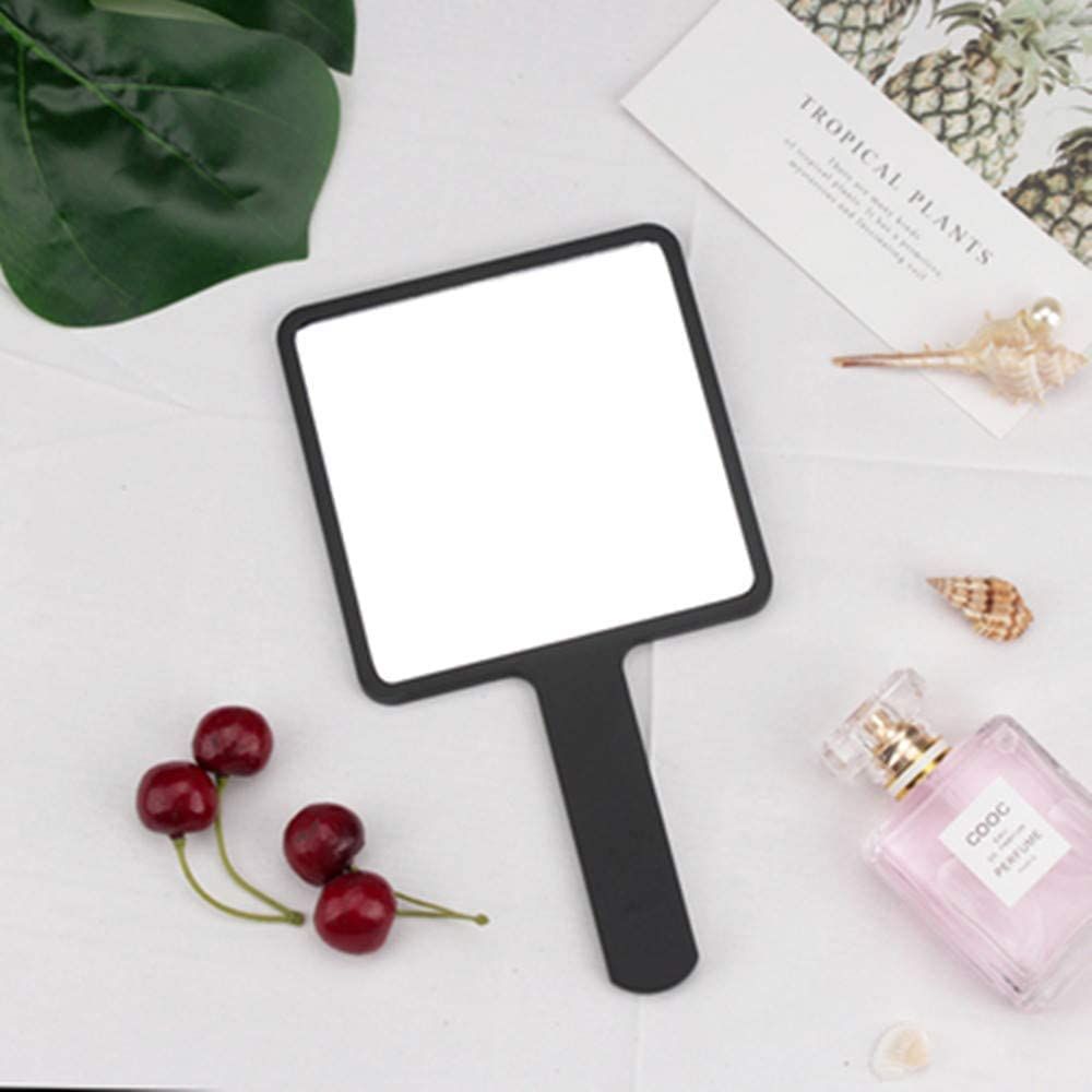 2PCS Rectangle Handheld Mirror Hand Mirror Travel Handheld Mirror Cosmetic view 4