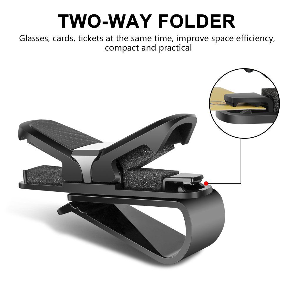 2 PCS Glasses Holder for Car Sun Visor view 3