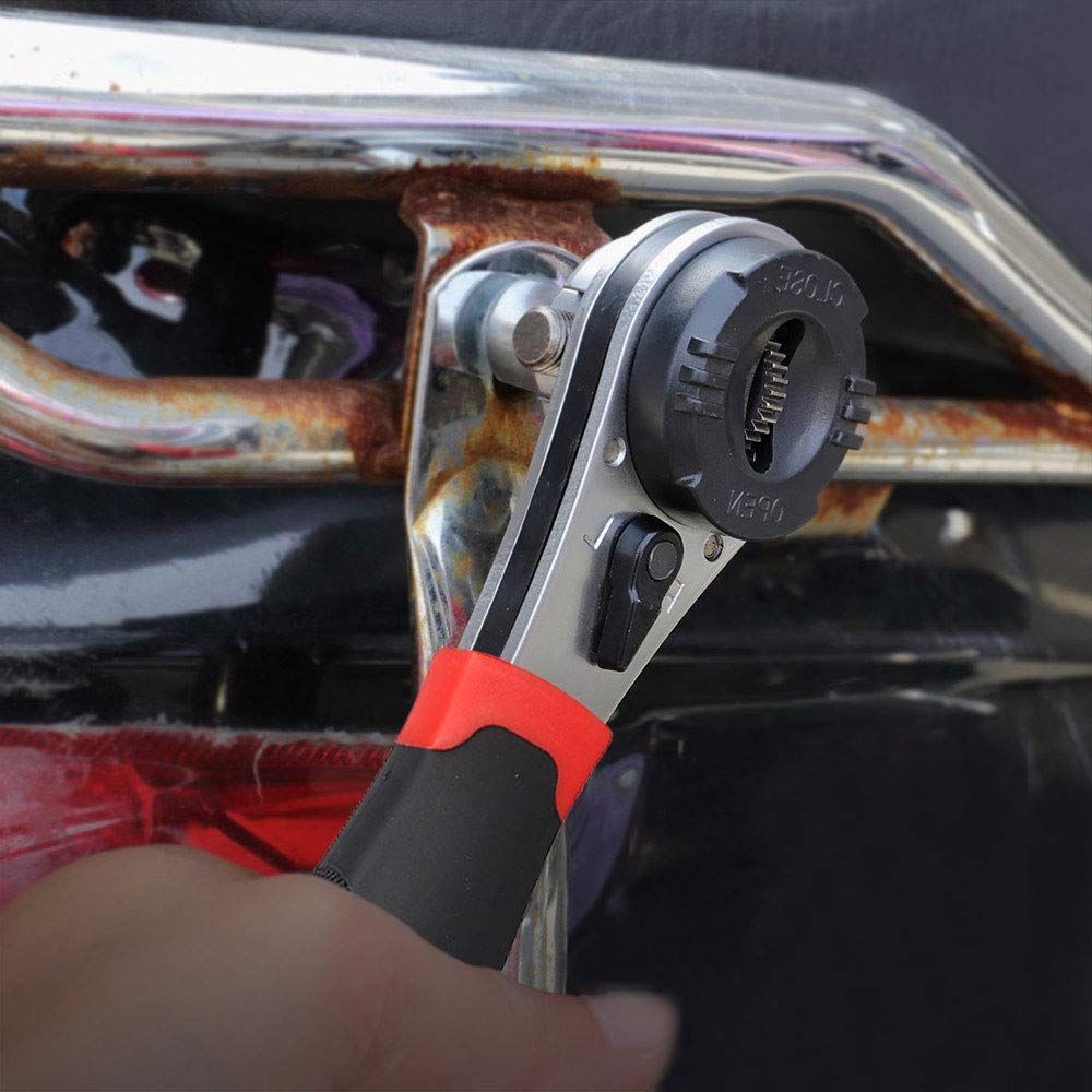 Adjustable Ratchet Wrench Universal Adjustable Socket Wrench for 6-22mm Screw view 4
