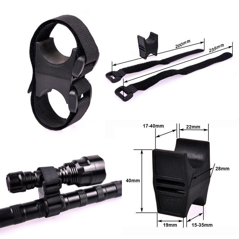 Multi-Purpose Bike Strap Flashlight LED Tourch Mount Holder Bike Lock Clamp view 4