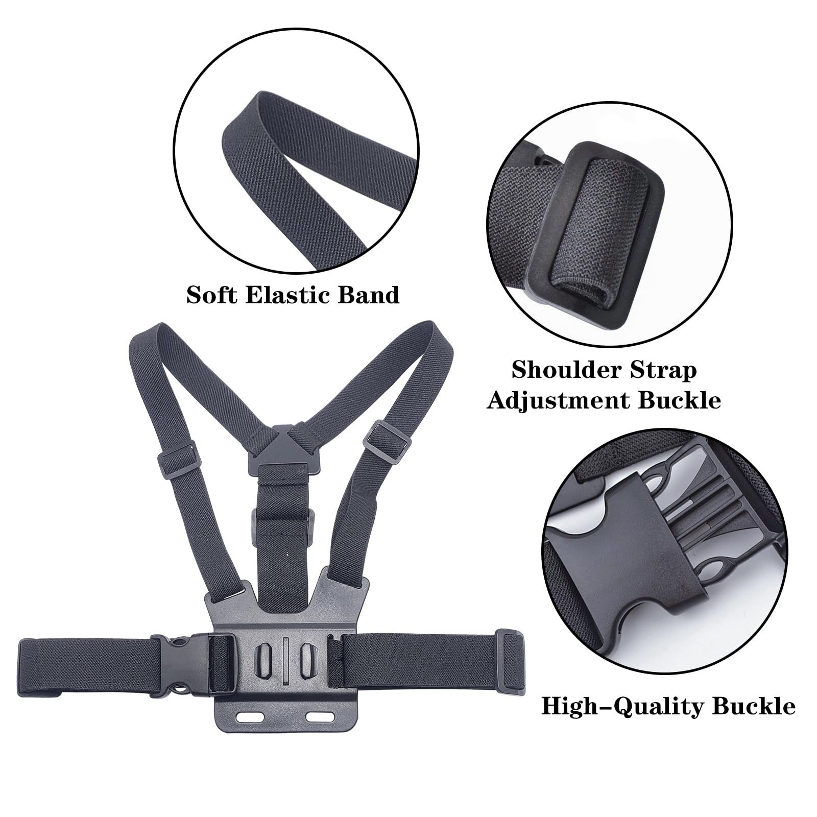 Adjustable Mobile Phone Chest Strap Harness Mount view 3