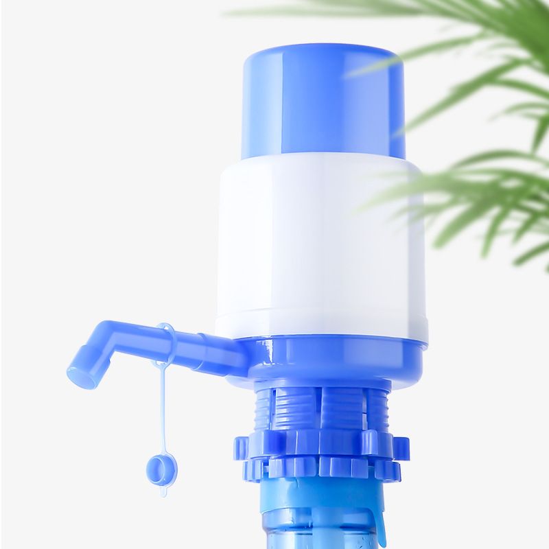 Water Bottles Pump Blue Manual Hand Pressure Drinking Fountain Pressure Press view 2