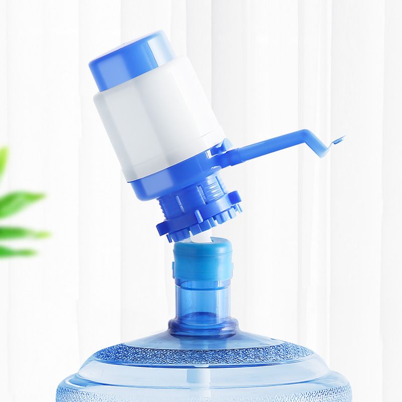 Water Bottles Pump Blue Manual Hand Pressure Drinking Fountain Pressure Press view 4