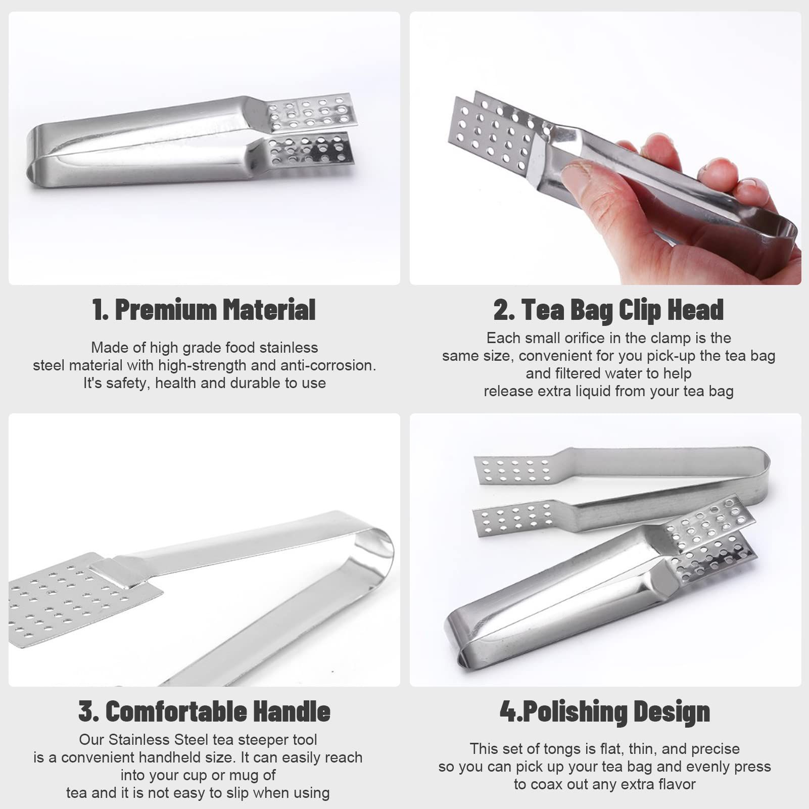 Stainless Steel Tea Bag Squeezer view 4