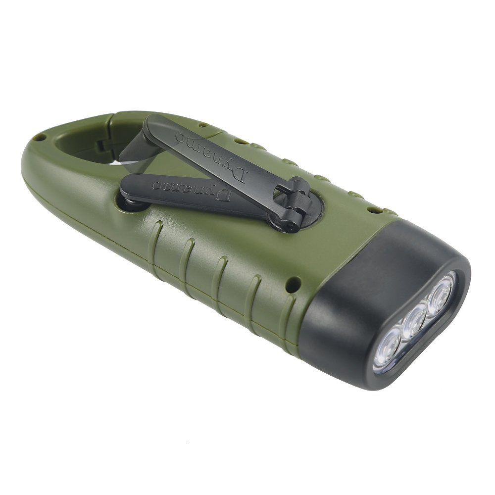 Hand Cranking Solar Powered Flashlight view 2