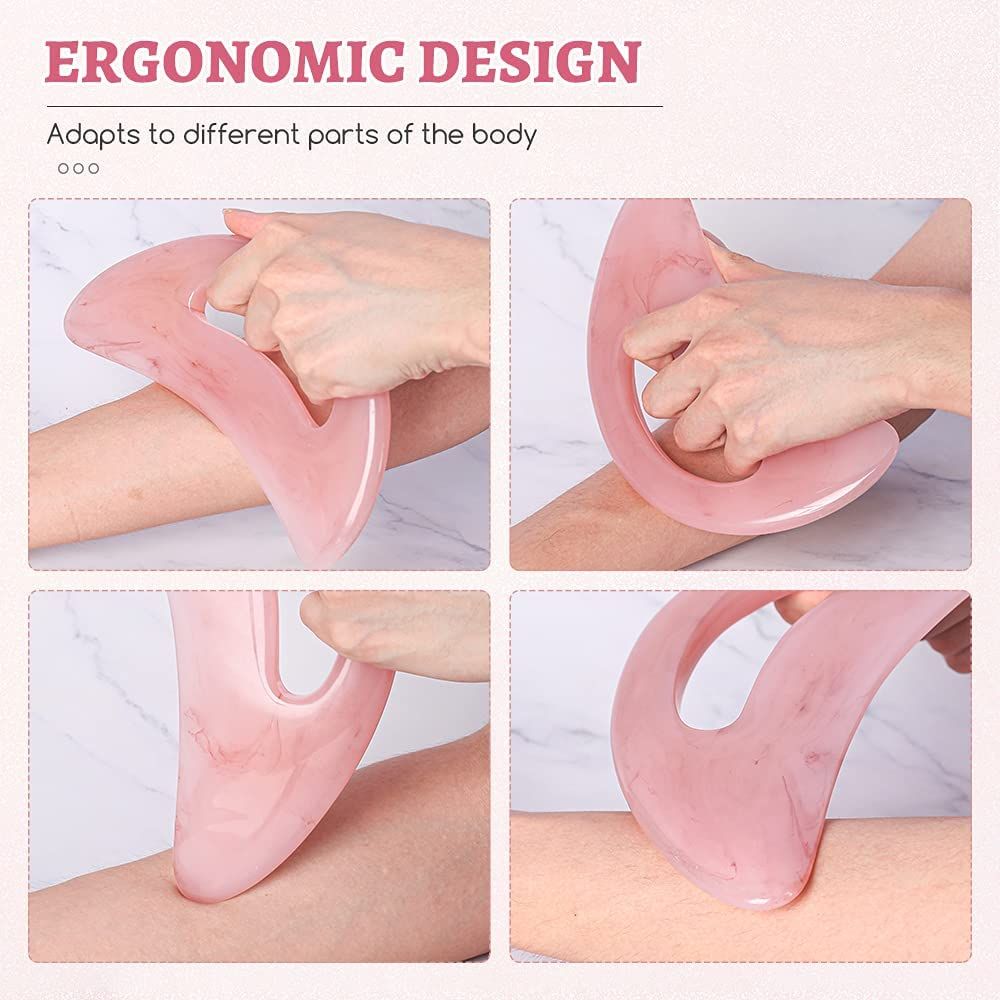 Scienlodic Gua Sha Massage Tool with Handle (Resin) Larger Guasha Scraping view 4