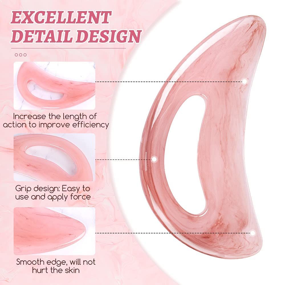 Scienlodic Gua Sha Massage Tool with Handle (Resin) Larger Guasha Scraping view 5