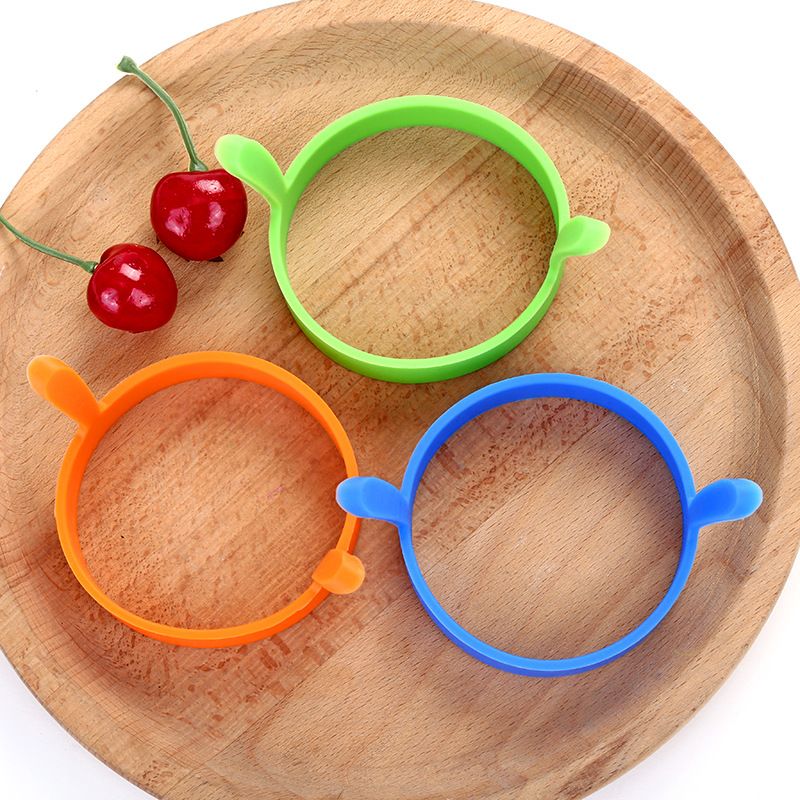 3 pcs Nonstick Food Grade Silicone Egg Maker Pancake Rings Dishwasher Safe view 3