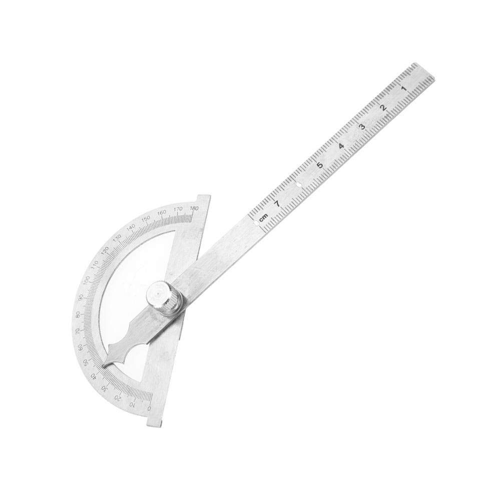 Ruler, Stainless Steel Protractor Goniomete30cm Ruler 180 Degrees Angle Finder