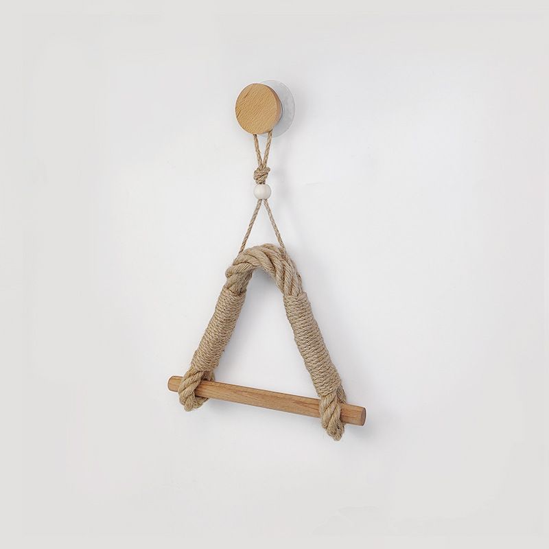 Rope Wood Toilet Paper Holder view 3