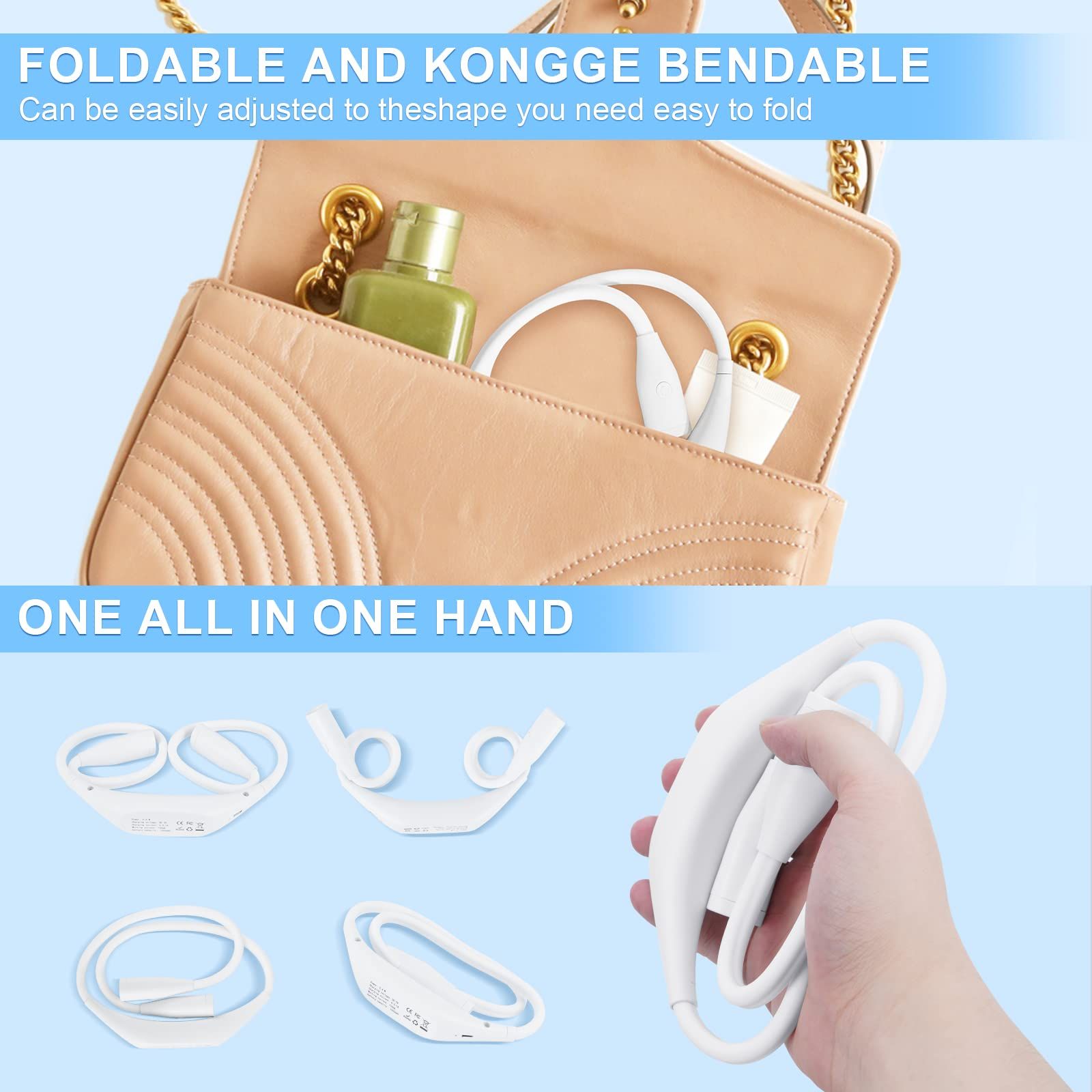 Neck Reading Light LED Book Light for Reading in Bed with Stepless Dimming view 4