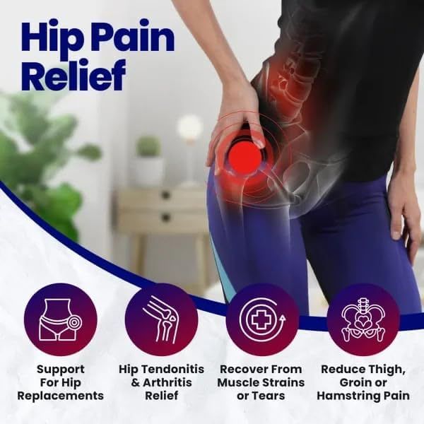 Sciatica Brace, Hip Brace Hip Brace for Sciatica Pain Relief, Thigh Sleeve Hip view 4