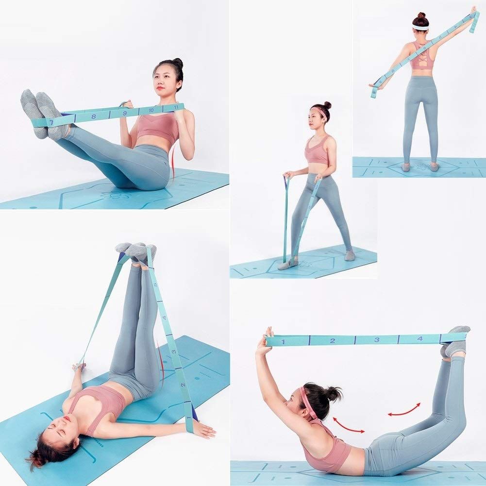 1 PCS Stretching Straps Hamstring Stretcher Device Elastic Exercise Band Yoga view 3