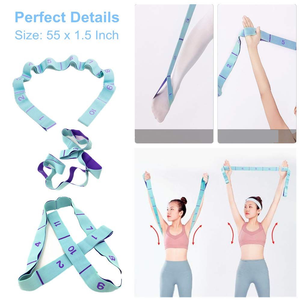 1 PCS Stretching Straps Hamstring Stretcher Device Elastic Exercise Band Yoga view 5