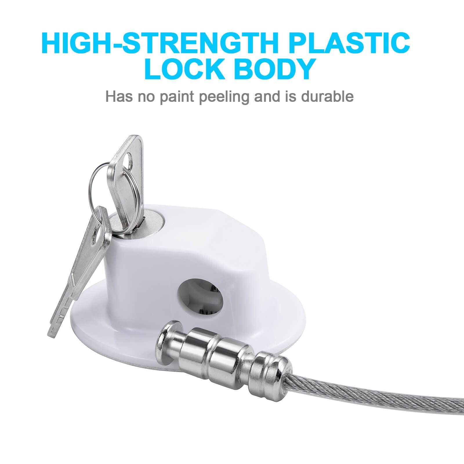 2 Pcs Fridge Lock, Refrigerator Lock for Children, Mini Fridge Locks for Kids view 5