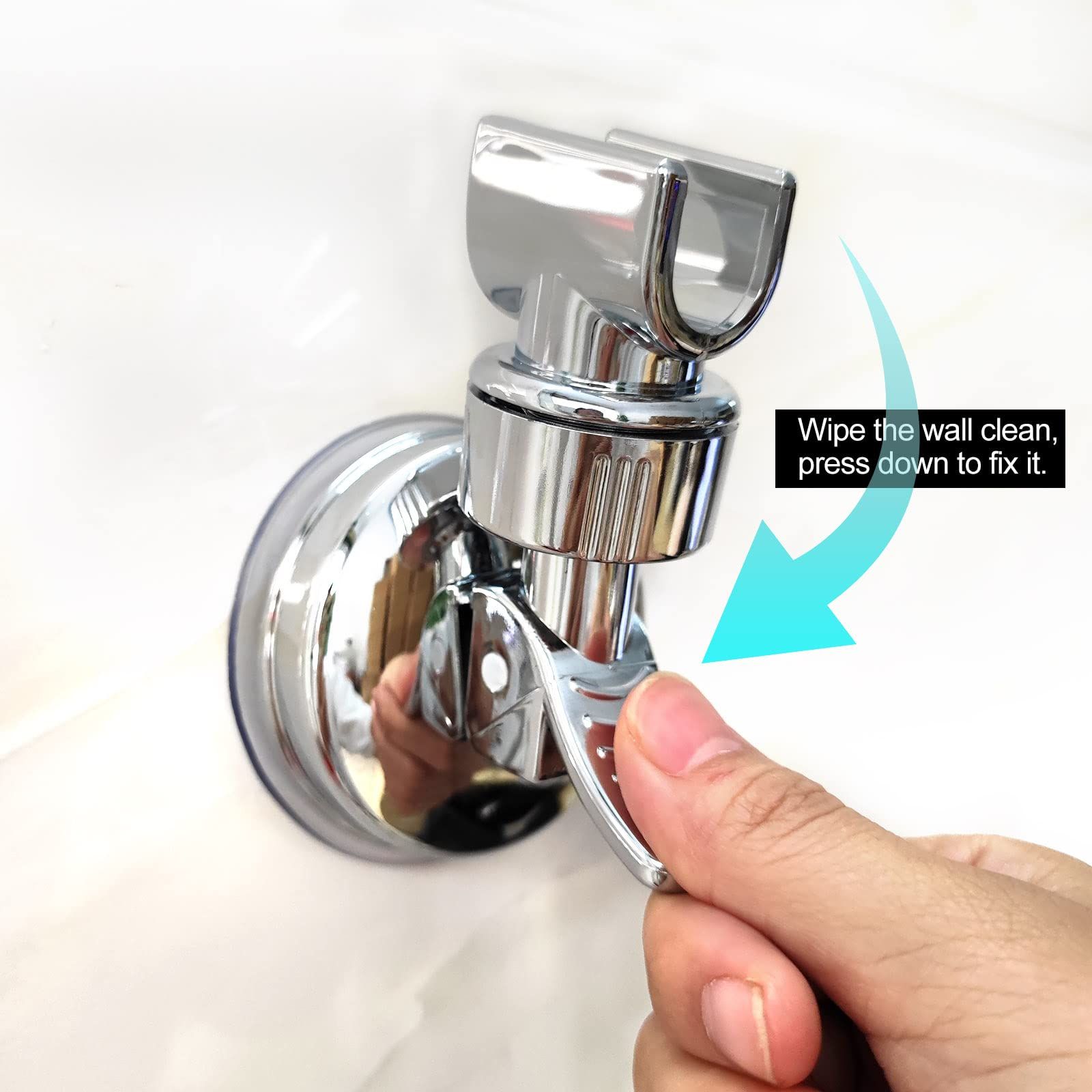 Adjustable Shower Head Holder Removable Suction Cup Shower Head Bracket No view 2