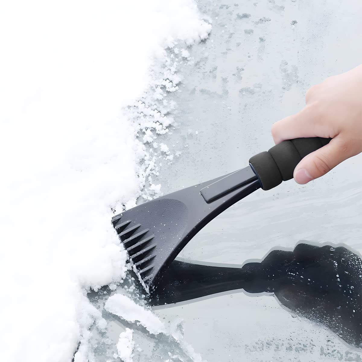 Car Ice Scrapers, Scratch Snow Removal Tool Winter Driving, Effective and view 5