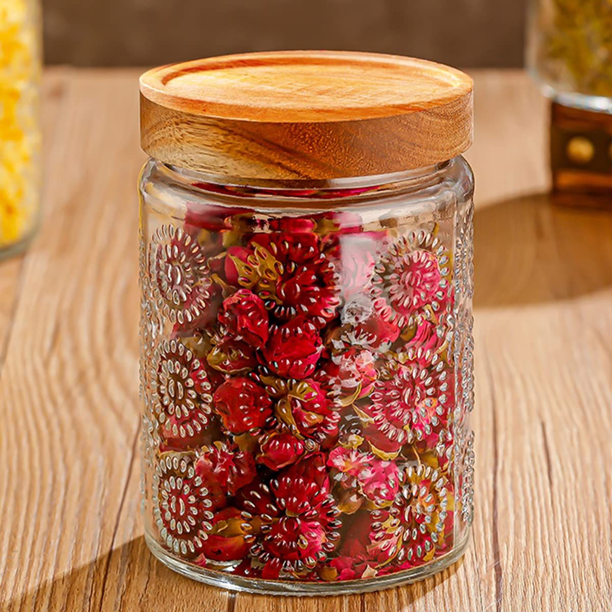 Glass Jar with Lid – 24 oz Glass Storage Containers – Premium Jars with view 5