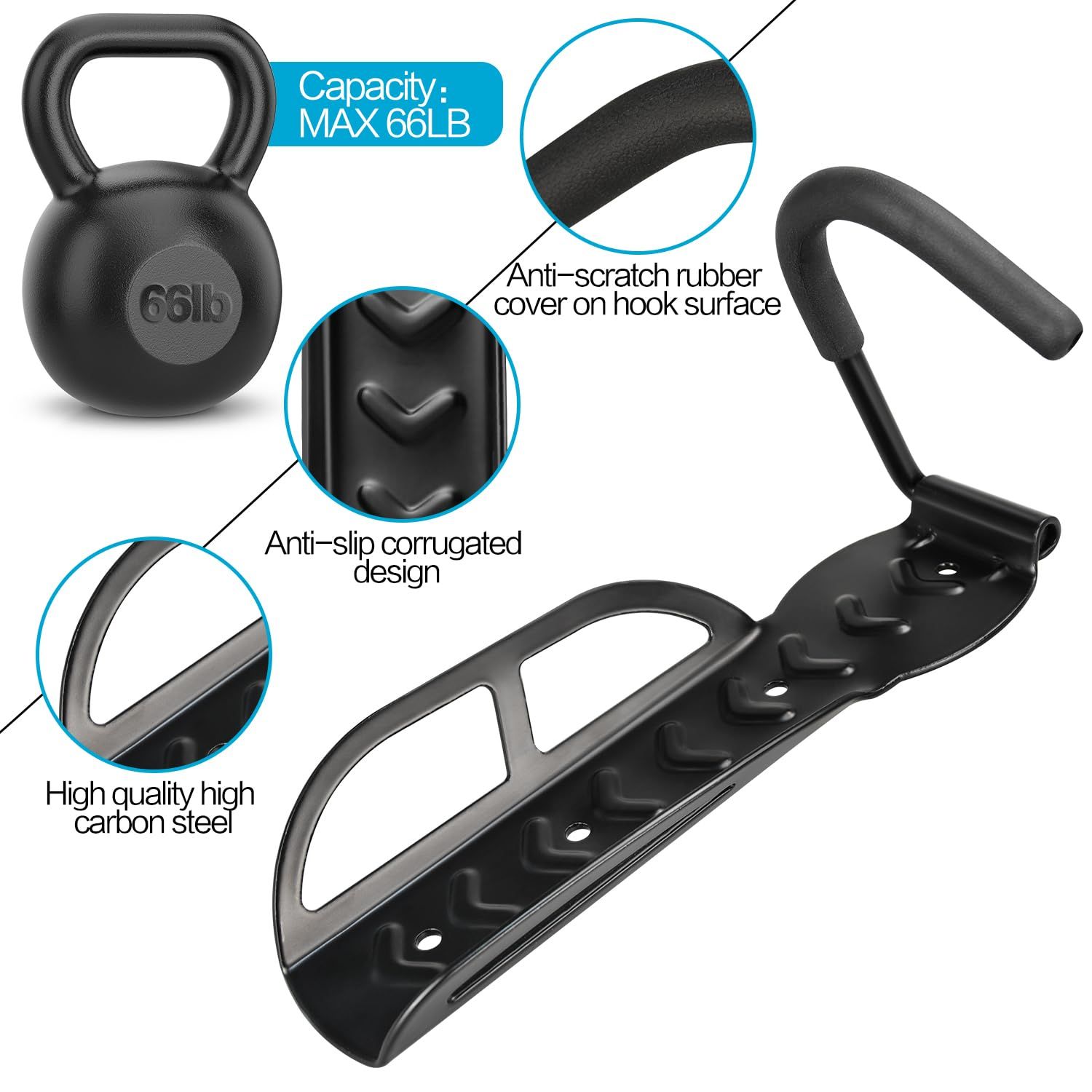 Bike Rack Garage Wall Mount view 3
