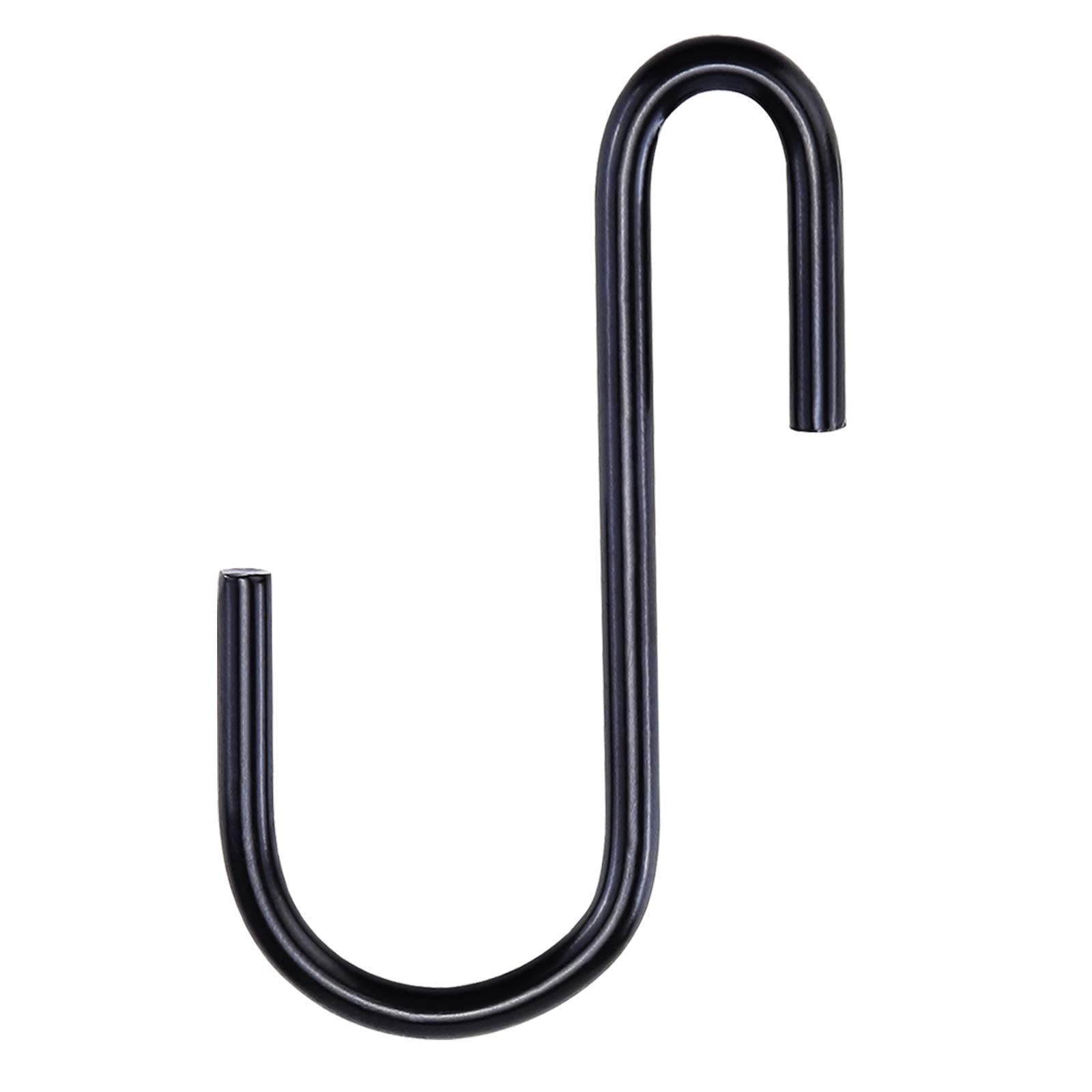 6 PCS Black S Hooks for Hanging Plants