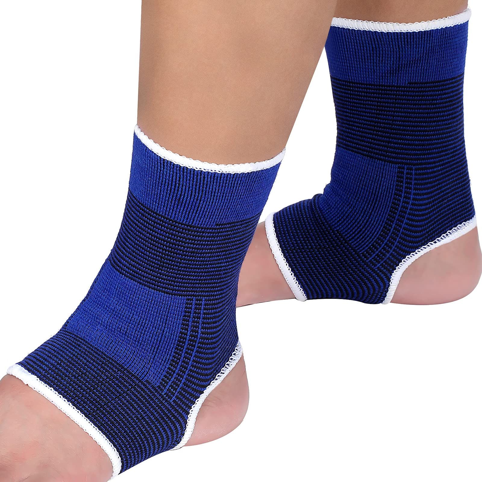 Compression Ankle Brace - Knitted Ankle Sleeve Sock Support for Sprains