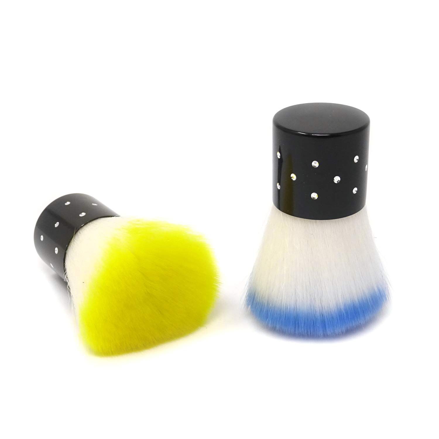 2 PCS Versatile Portable Short Handle Soft Nail Arts Dust Brush Cleaner Makeup